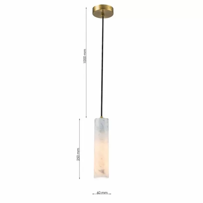 LP5284-1P Suspensie white MARBLE Lampardi 60*250 - img 3