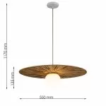 LP5280-D55 Lustra Fosca Lampardi E27 1*60W/D550*1170 - img 3