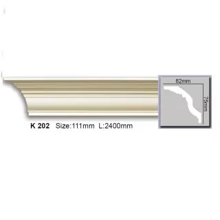 K202 (AB102) Cornisa neted Harmony75x82x2400