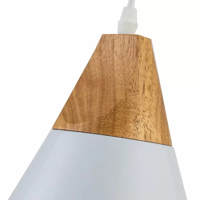 LP5021-1P Suspensie Scandiv White Lampardi 1x60w E27/H50-120cm D20cm - img 7