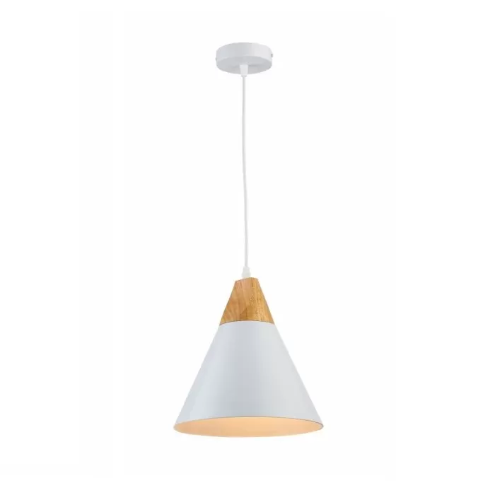 LP5021-1P Suspensie Scandiv White Lampardi 1x60w E27/H50-120cm D20cm - img 1