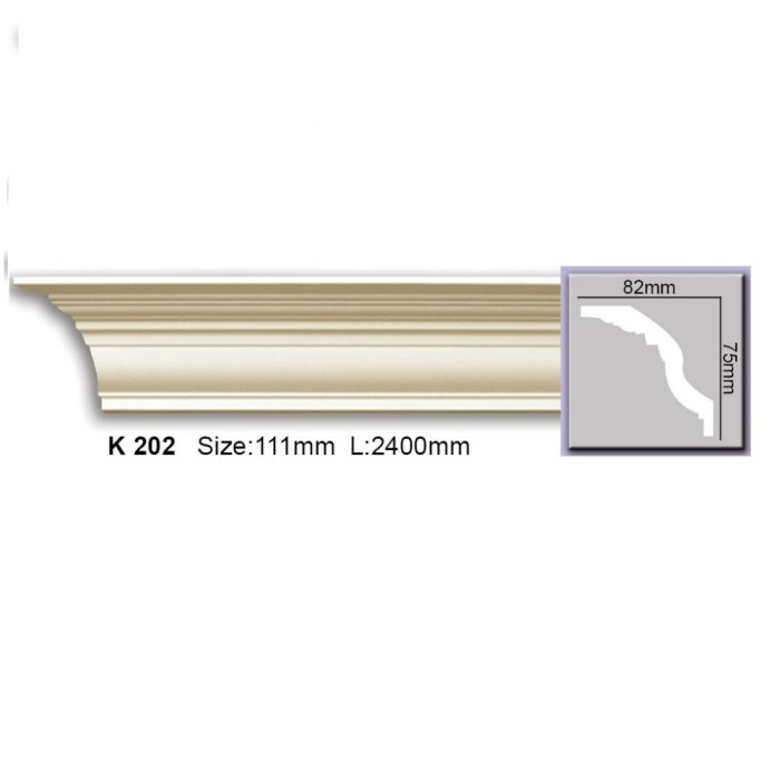 K202 (AB102) Cornisa neted Harmony75x82x2400 - img 1
