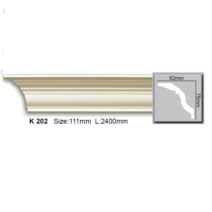 K202 (AB102) Cornisa neted Harmony75x82x2400 - img 1