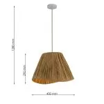 LP5281-D40 Lustra Fosca Lampardi E27 1*60W/D400*290 - img 3