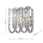 CLN124-2W Aplica Lure chrome Cellini - img 3