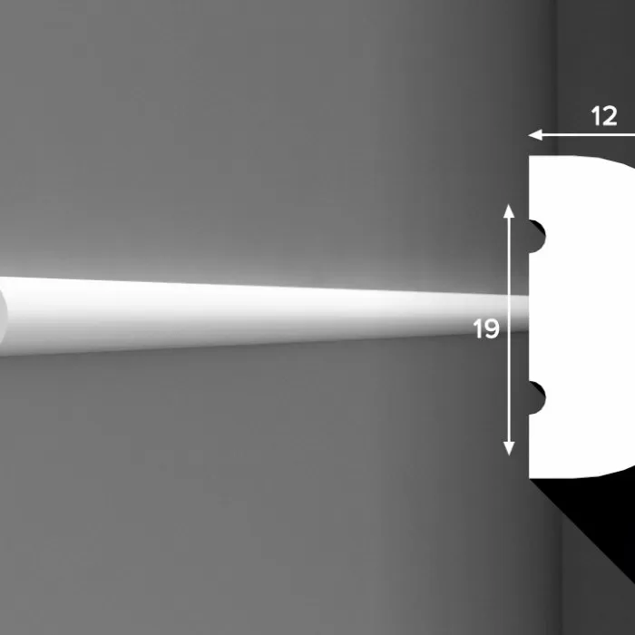 M012 (MX012) Molding duropolimer 19*12*2000mm Cosca (44buc. - 1 cut.)  - img 1