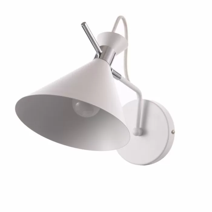 LP574-1W Aplica Ystad White Lampardi 1x60w E27/ H25cm D17cm - img 4