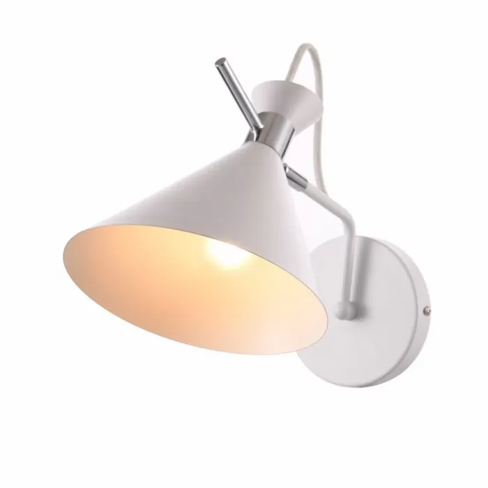 LP574-1W Aplica Ystad White Lampardi 1x60w E27/ H25cm D17cm - img 2