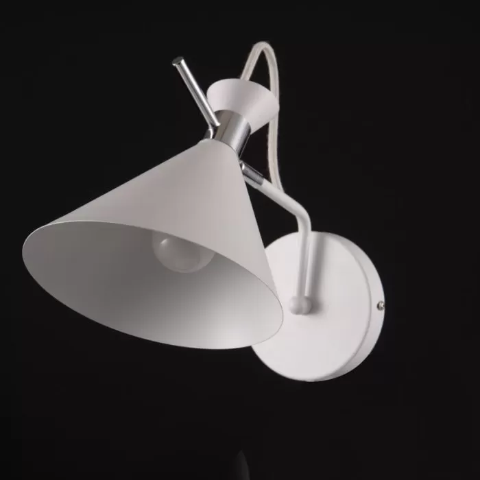 LP574-1W Aplica Ystad White Lampardi 1x60w E27/ H25cm D17cm - img 3