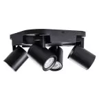 LP729-4C Aplica iOS Black Lampardi 4x50w GU10/ H11cm D34cm - img 2