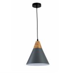 LP5023-1P Suspensie Scandiv Gray Lampardi 1x60w E27/H50-120cm D20cm  - img 2
