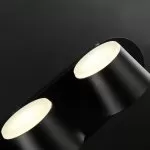LP740-3 Aplica Capito Black Lampardi 3x12w LED/H12cm D38cm - img 8