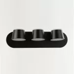 LP740-3 Aplica Capito Black Lampardi 3x12w LED/H12cm D38cm - img 2