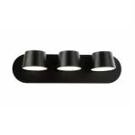 LP740-3 Aplica Capito Black Lampardi 3x12w LED/H12cm D38cm - img 1