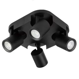 LP729-4C Aplica iOS Black Lampardi 4x50w GU10/ H11cm D34cm
