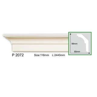 P2072-8 (P872) Cornisa neted Gaudi Decor  98x65x2440