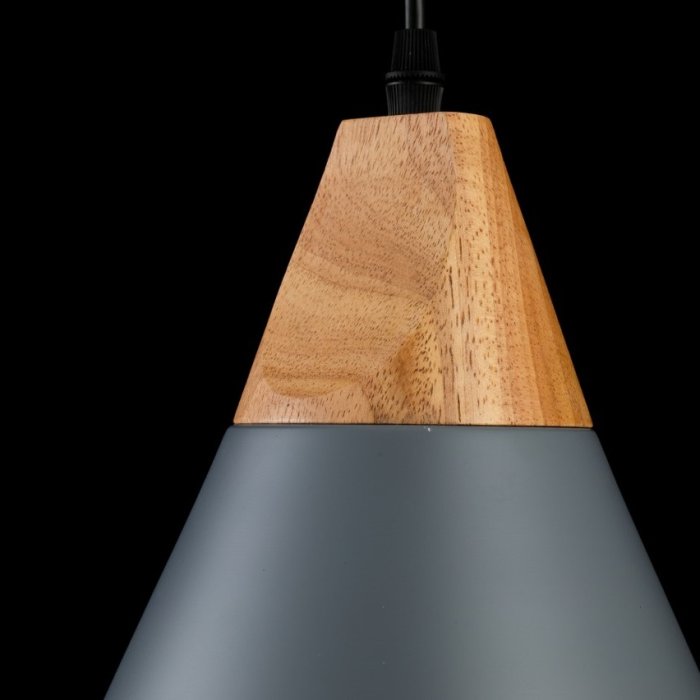 LP5023-1P Suspensie Scandiv Gray Lampardi 1x60w E27/H50-120cm D20cm  - img 8