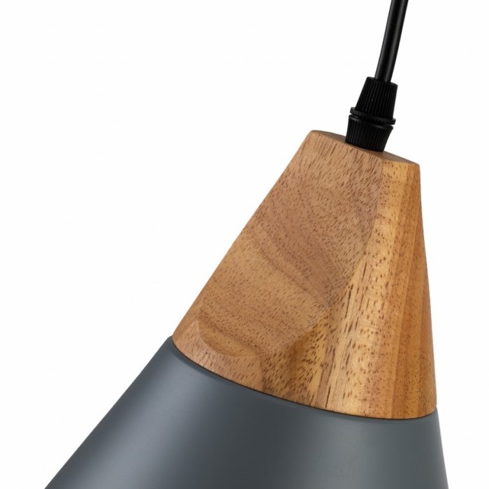 LP5023-1P Suspensie Scandiv Gray Lampardi 1x60w E27/H50-120cm D20cm  - img 3