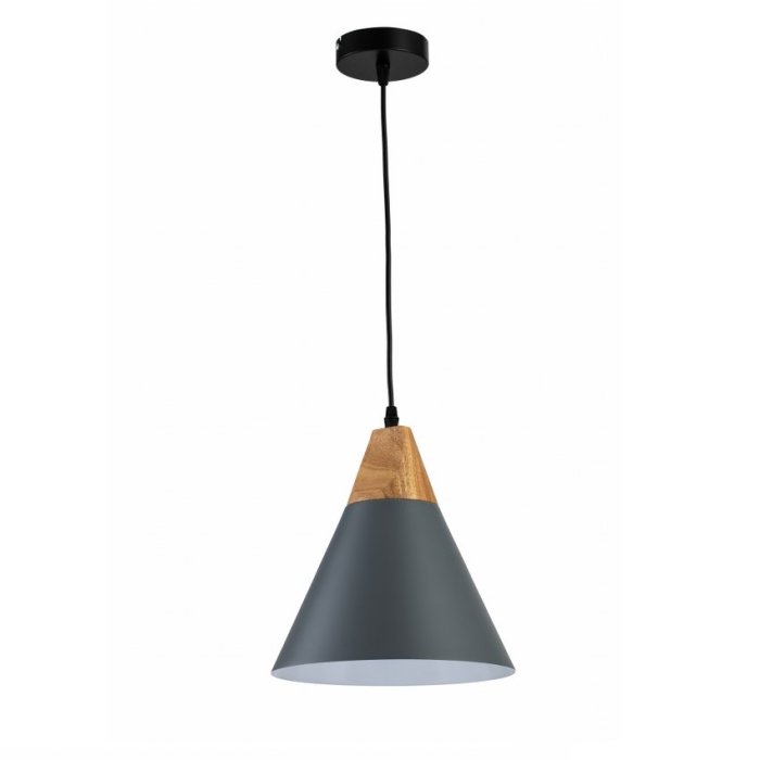 LP5023-1P Suspensie Scandiv Gray Lampardi 1x60w E27/H50-120cm D20cm  - img 2