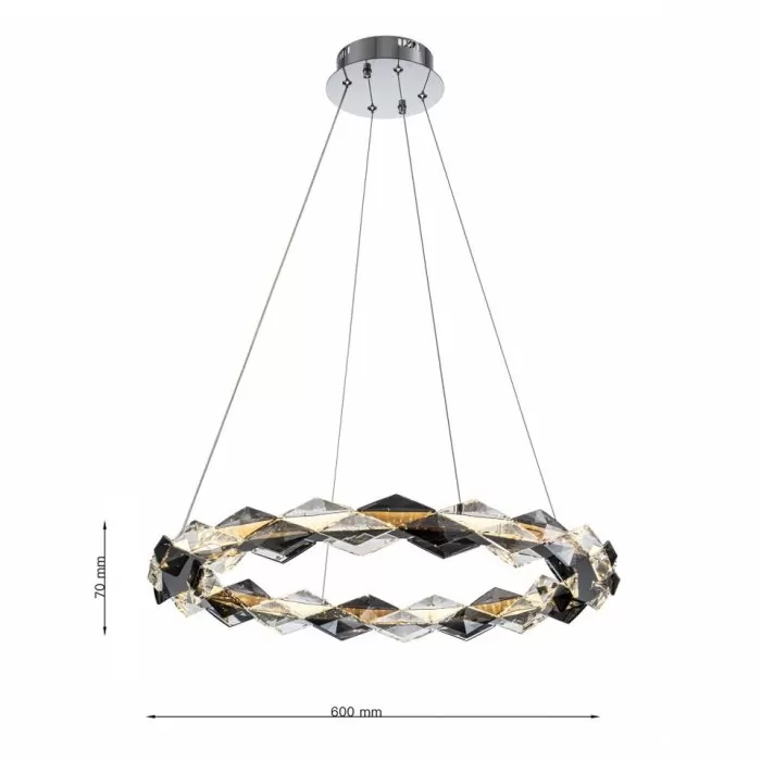 CLN127-D60 Lustra ICY Cellini chrome - img 3