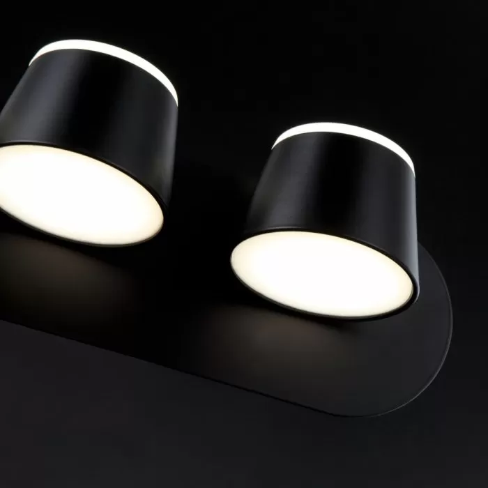 LP740-3 Aplica Capito Black Lampardi 3x12w LED/H12cm D38cm - img 7