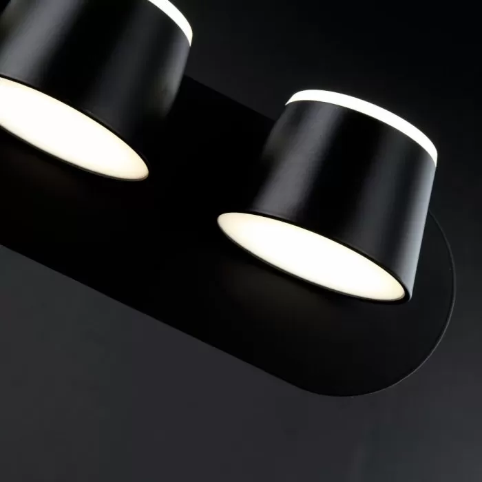 LP740-3 Aplica Capito Black Lampardi 3x12w LED/H12cm D38cm - img 6