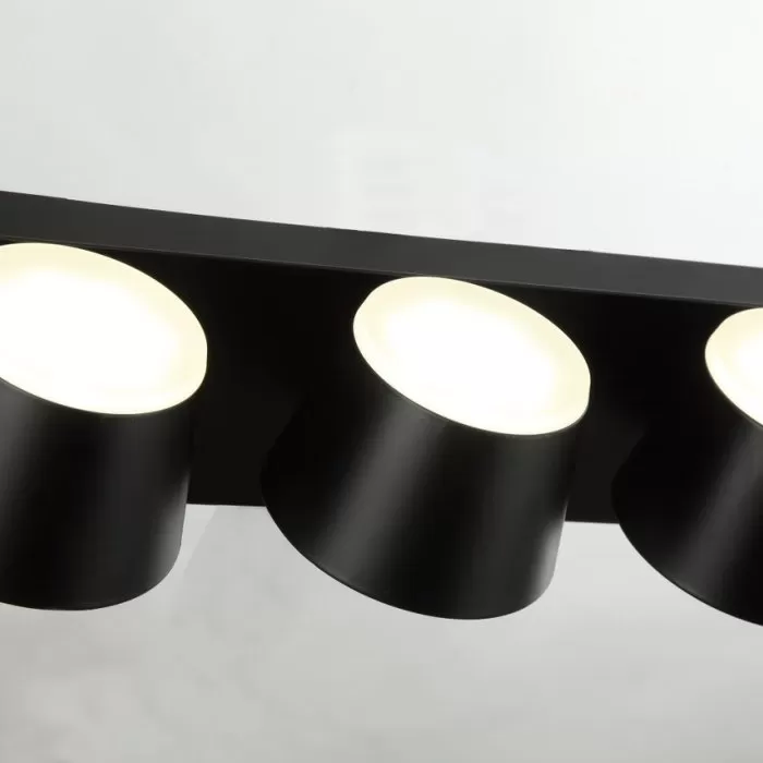 LP740-3 Aplica Capito Black Lampardi 3x12w LED/H12cm D38cm - img 5