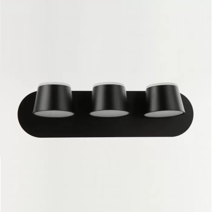 LP740-3 Aplica Capito Black Lampardi 3x12w LED/H12cm D38cm - img 2
