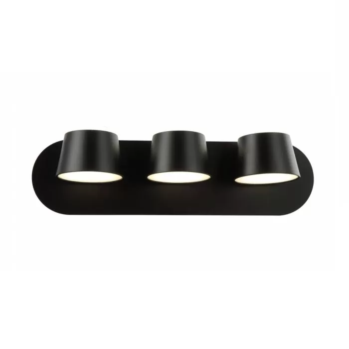 LP740-3 Aplica Capito Black Lampardi 3x12w LED/H12cm D38cm - img 1