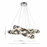 CLN127-D80+60 Lustra ICY Cellini chrome - img 3
