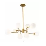 LP697-8 Lustra Manfred Gold Lampardi 8x50w G9/H55-130cm D95CM - img 3