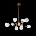 LP697-8 Lustra Manfred Gold Lampardi 8x50w G9/H55-130cm D95CM - img 2