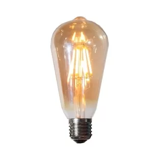 ST64 Bec LED AMBER E27 6W 2200K