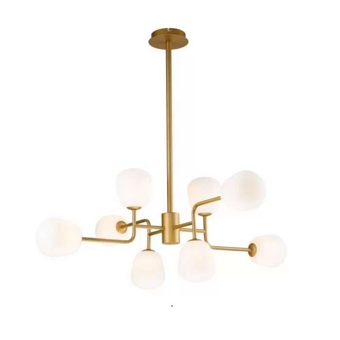 LP697-8 Lustra Manfred Gold Lampardi 8x50w G9/H55-130cm D95CM - img 3