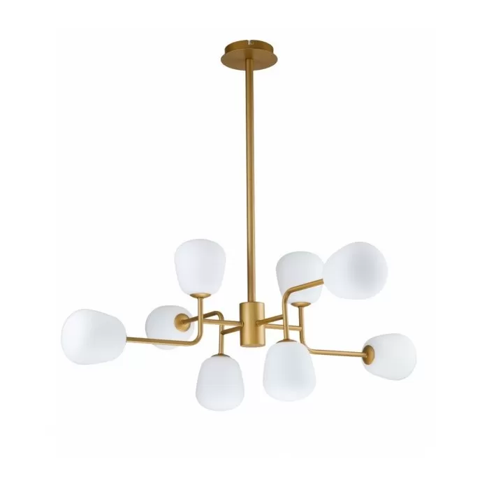 LP697-8 Lustra Manfred Gold Lampardi 8x50w G9/H55-130cm D95CM - img 1
