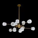LP697-12 Lustra Manfred Gold Lampardi 12x50w G9/H66-130cm D110cm - img 4