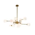 LP697-12 Lustra Manfred Gold Lampardi 12x50w G9/H66-130cm D110cm - img 3