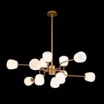 LP697-12 Lustra Manfred Gold Lampardi 12x50w G9/H66-130cm D110cm - img 2