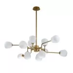 LP697-12 Lustra Manfred Gold Lampardi 12x50w G9/H66-130cm D110cm - img 1