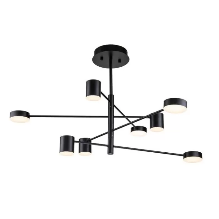 LP591-8C Lustra Spider Lampardi 8x7w LED/H70-85cm D103cm - img 1