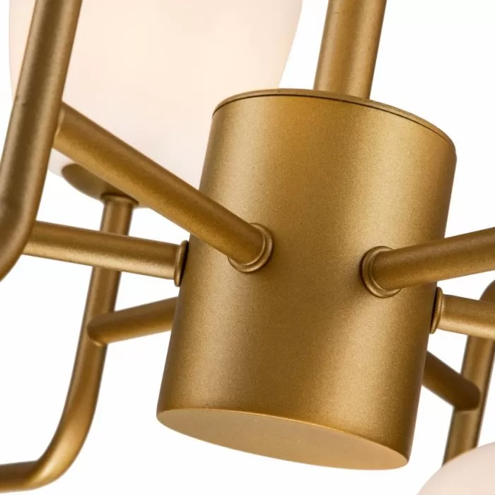 LP697-12 Lustra Manfred Gold Lampardi 12x50w G9/H66-130cm D110cm - img 7