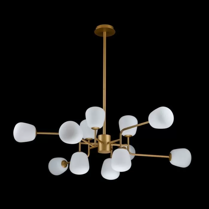 LP697-12 Lustra Manfred Gold Lampardi 12x50w G9/H66-130cm D110cm - img 4