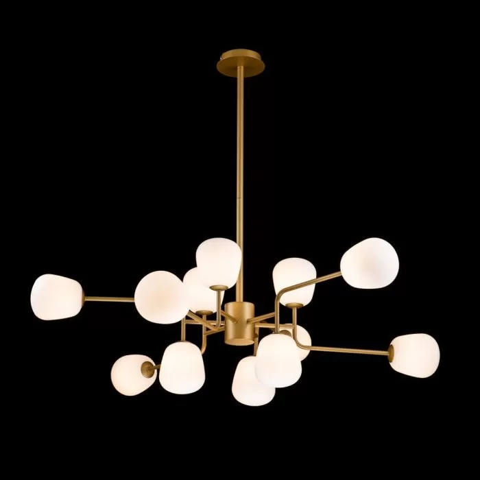 LP697-12 Lustra Manfred Gold Lampardi 12x50w G9/H66-130cm D110cm - img 2