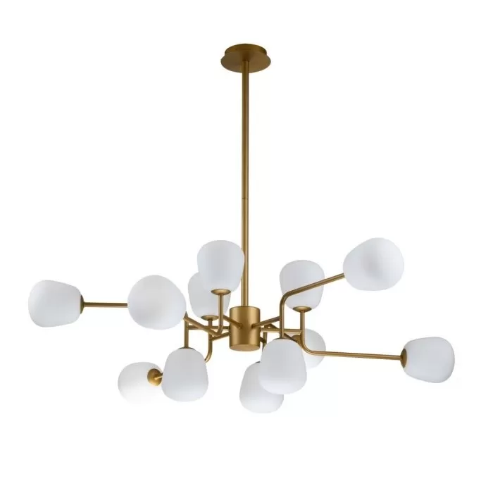 LP697-12 Lustra Manfred Gold Lampardi 12x50w G9/H66-130cm D110cm - img 1