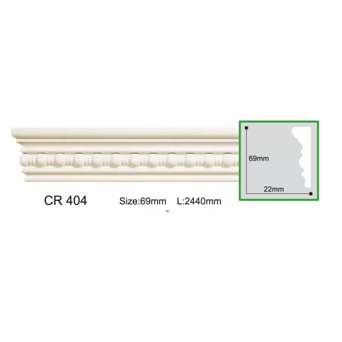 CR404-8(CR704) Molding ornament Gaudi Decor  69x22x2440 - img 1