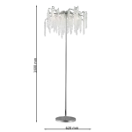 CLN1002-1F Lampadar Grapedrop Cellini chrome D500*H1650 - img 3