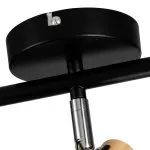 LP755-3W Aplica Lemnos Black Lampardi 3x60w E27/H14-16cm D53cm - img 4