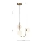 LP5264-3P Suspensie SOLIS Lampardi G9*3/L315*W120*H350 - img 3