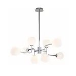 LP698-8 Lustra Manfred Silver Lampardi 8x50w G9/H55-130cm D95cm - img 3