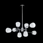 LP698-8 Lustra Manfred Silver Lampardi 8x50w G9/H55-130cm D95cm - img 2